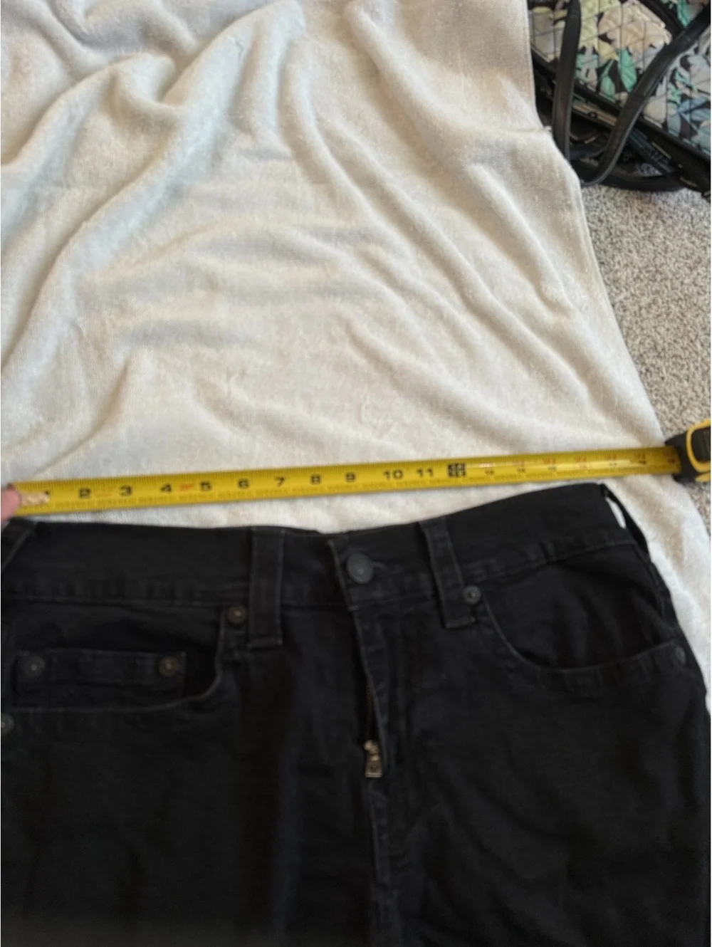 True Religion Y2K Skater Jort Black Denim Bermuda Shorts Size 32
